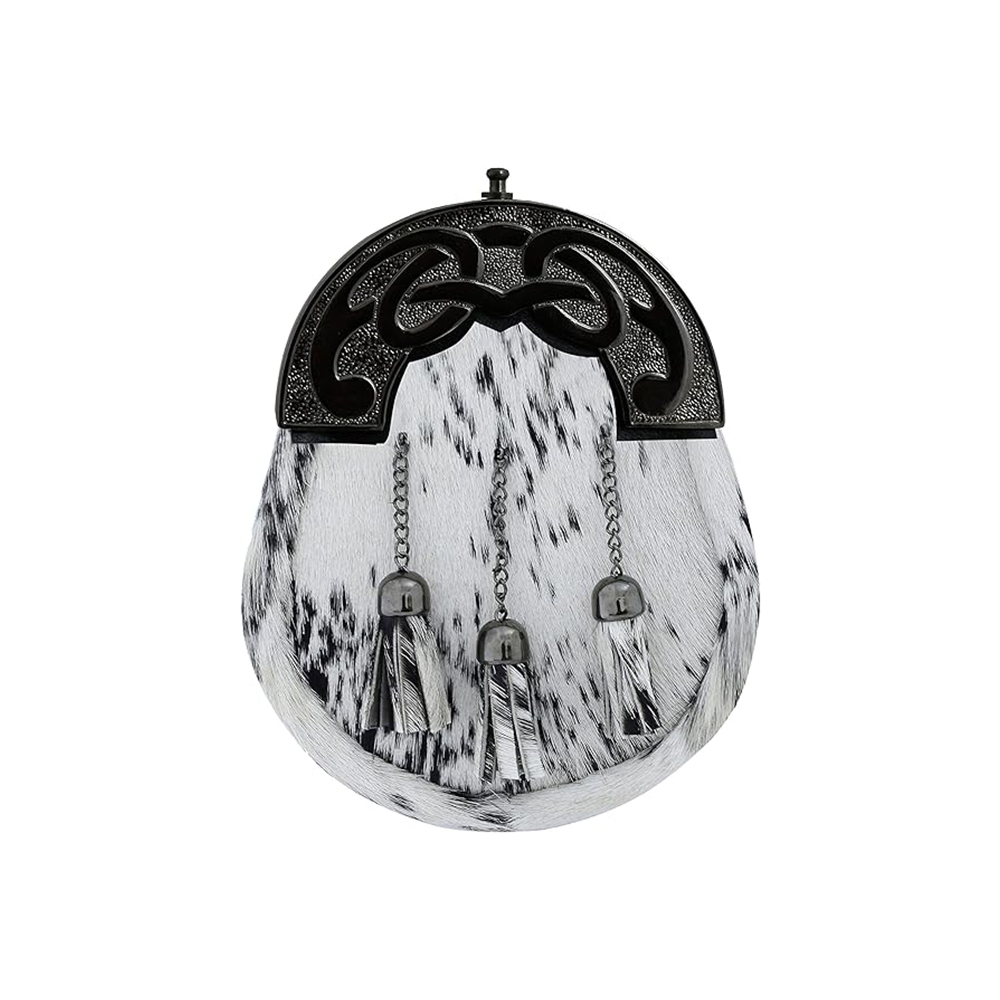 Formal Highland Sporran with Unique Speckled Fur