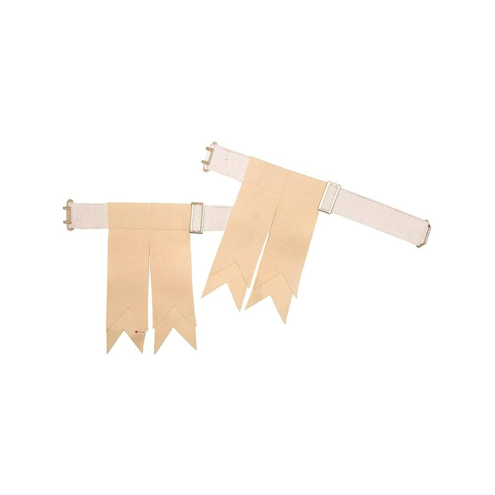 Solid Cream/Beige Kilt Hose Flashes