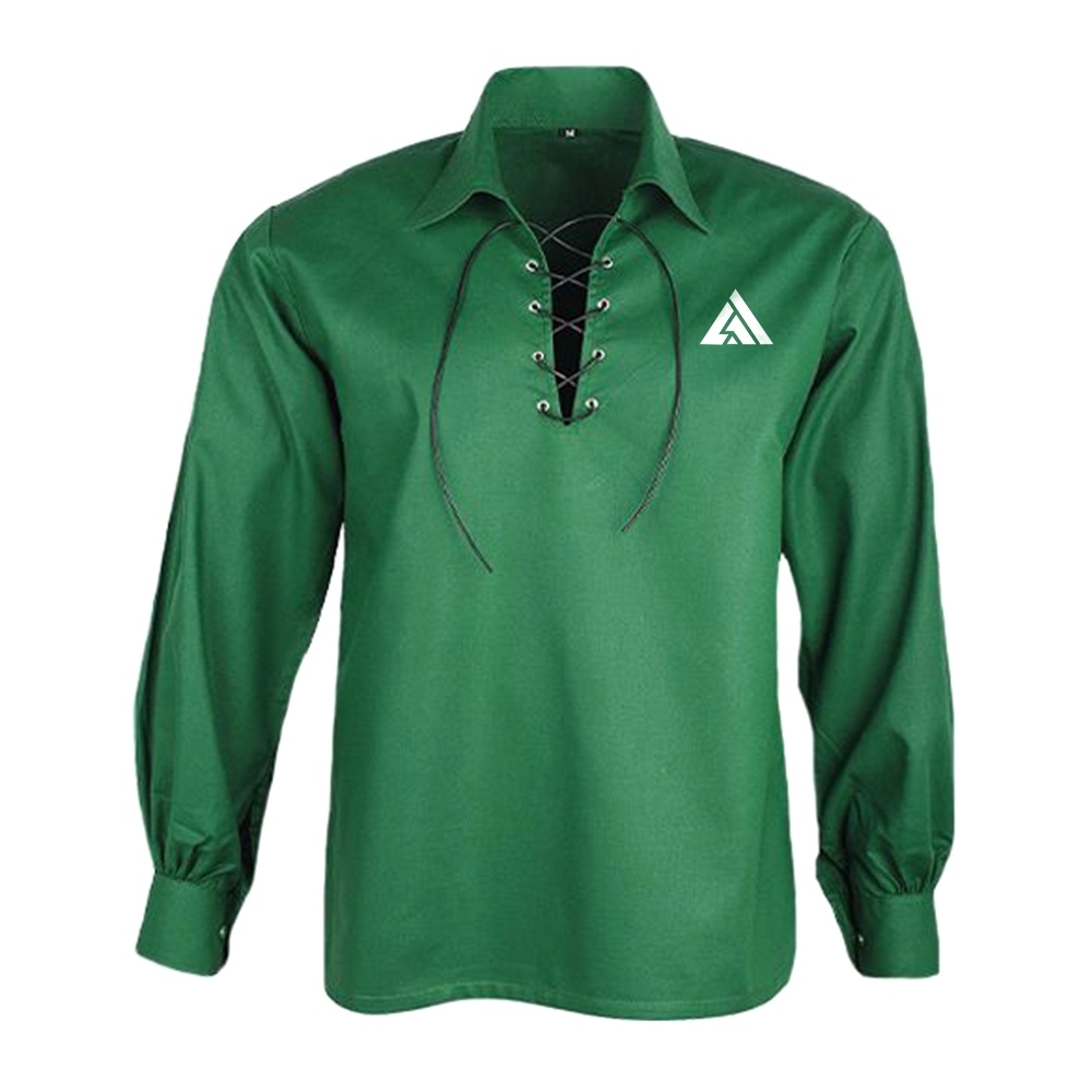 Green Lace-Up Ghillie Shirt