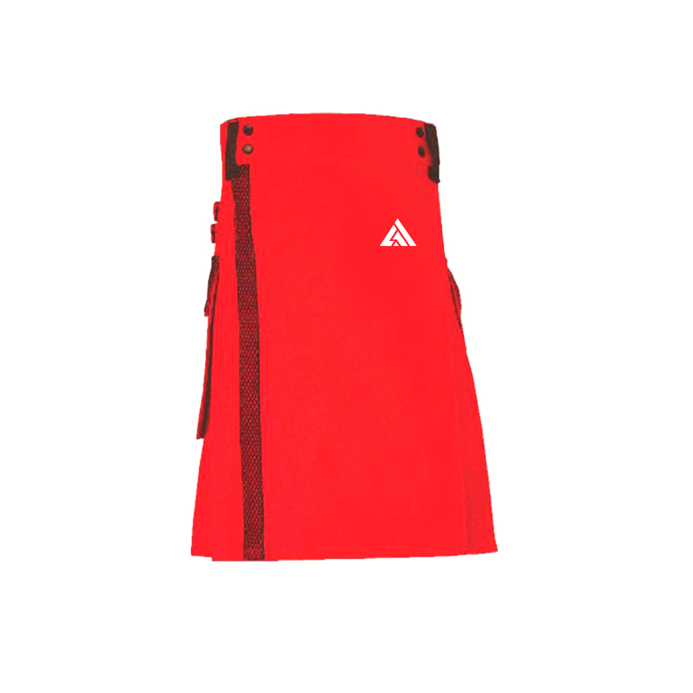 Men’s Red Utility Kilt