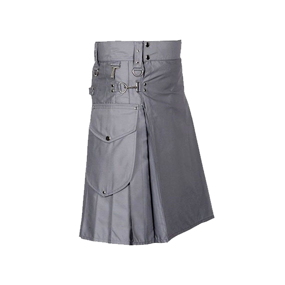 Modern Utility Kilt With Cargo Pockets