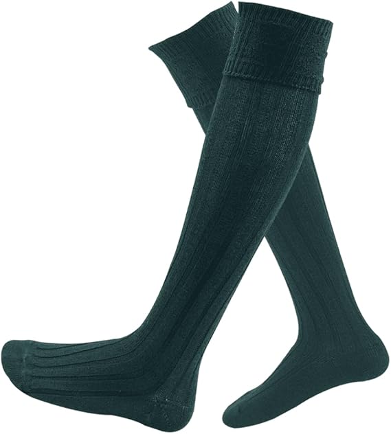 Dark Forest Green Kilt Hose / Long Socks