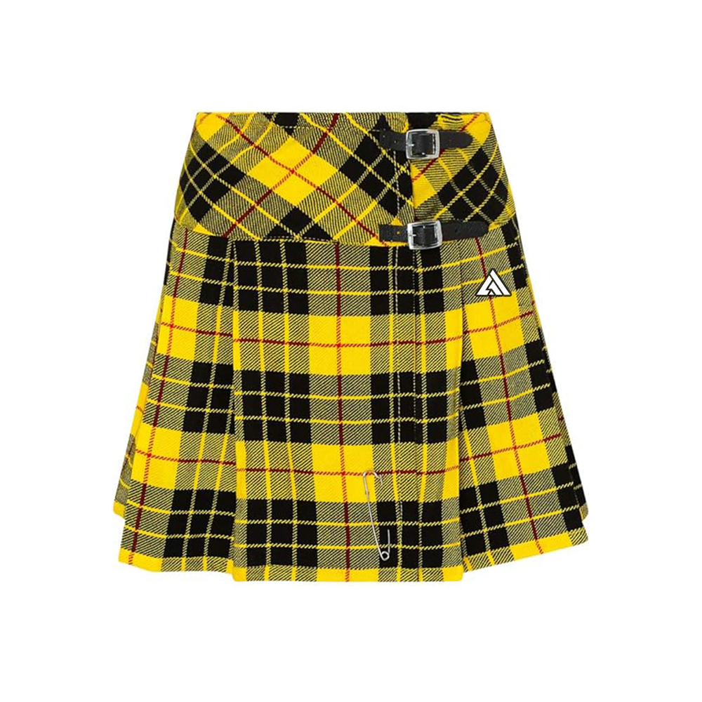 Yellow and Black Tartan Plaid Kilt