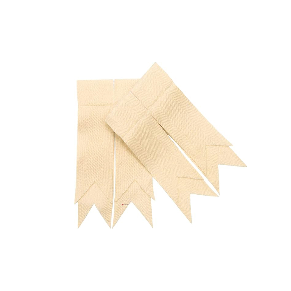 Solid Cream/Beige Kilt Hose Flashes