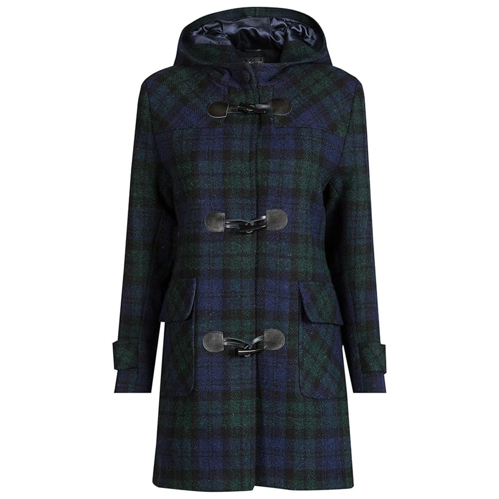 Classic Plaid Duffle Jacket