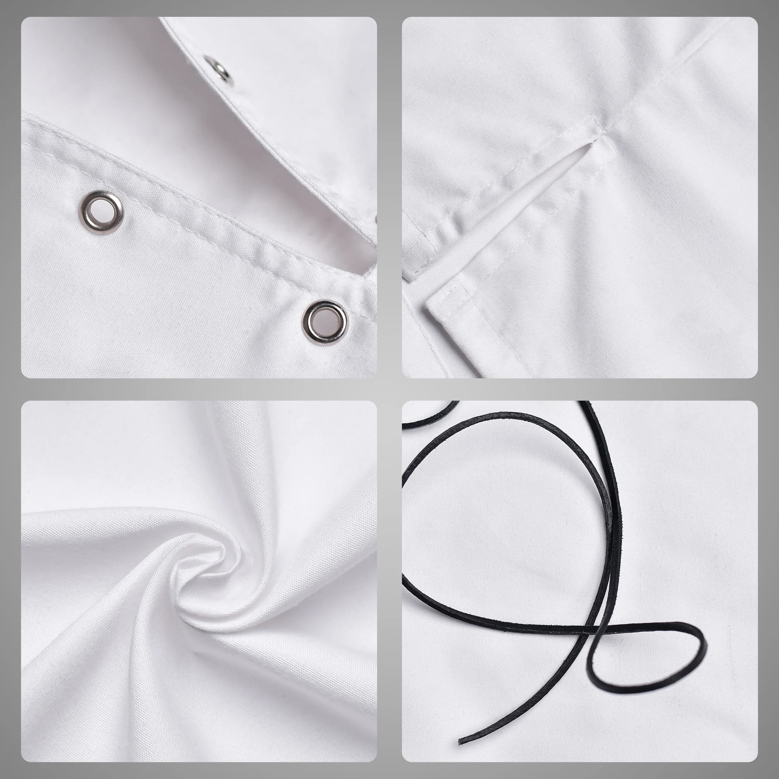 Traditional White Pullover Costume Shirt - Image 2