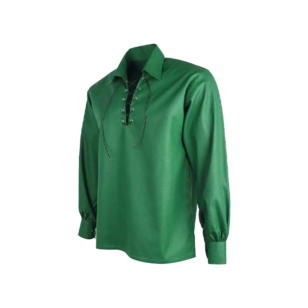 Green Lace-Up Ghillie Shirt