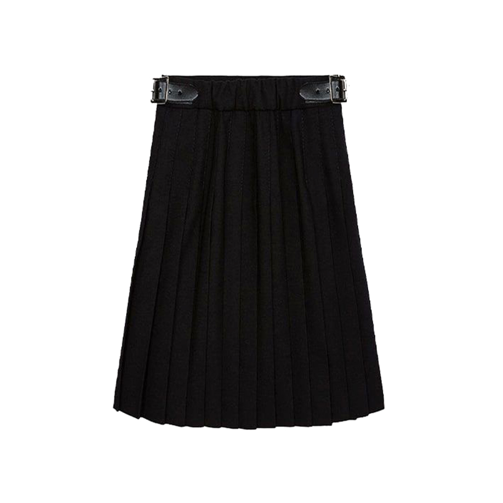 Solid Black Traditional Utility Kilt