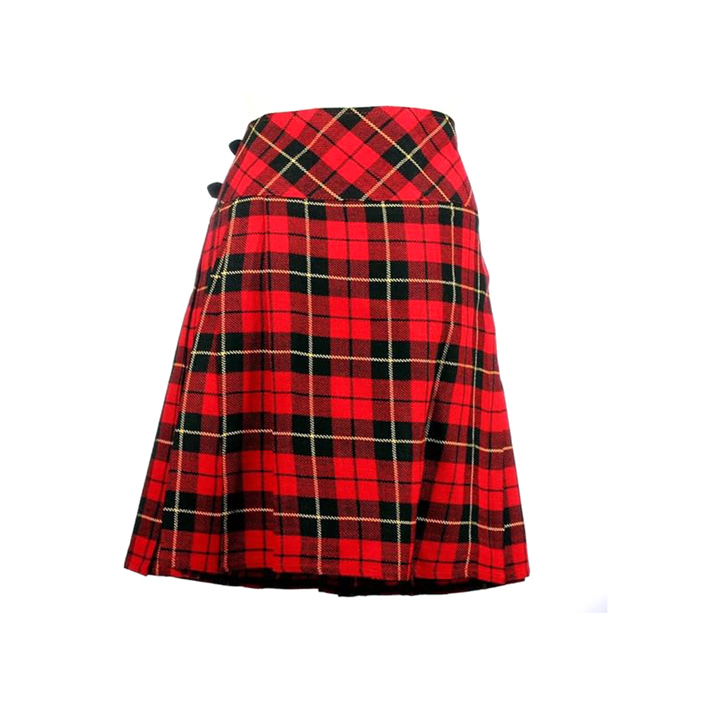 Classic Red and Black Tartan Kilt Skirt
