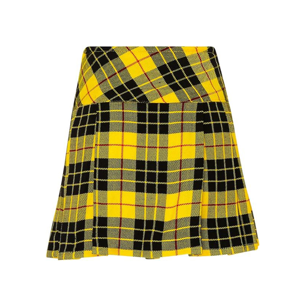 Yellow and Black Tartan Plaid Kilt