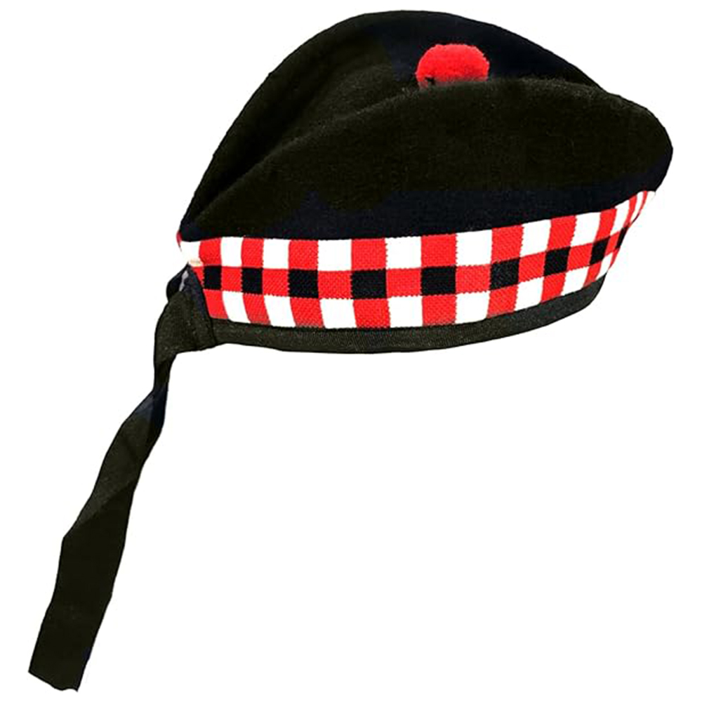 Scottish Glengarry Hat with Diced Band