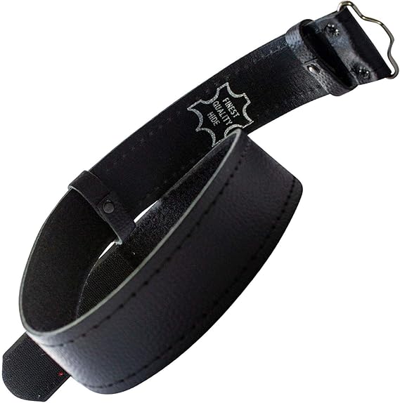 Traditional Black Leather Kilt Belt - Image 3