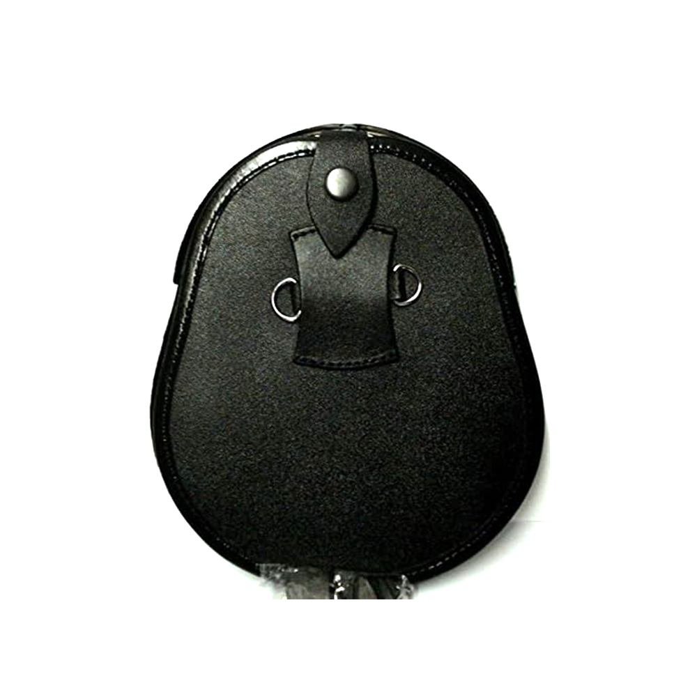 Black Semi-Dress Sporran with Celtic Knotwork Cantle