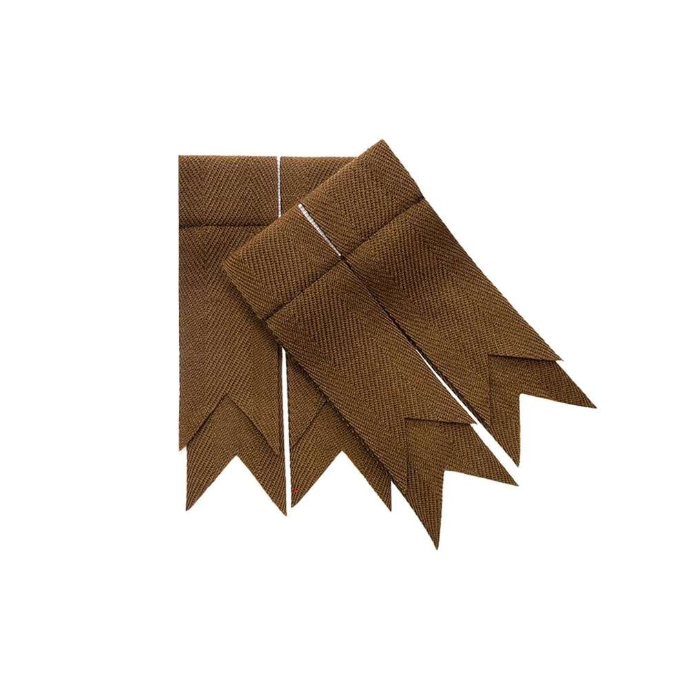 Plain Chocolate Brown Kilt Hose Flashes