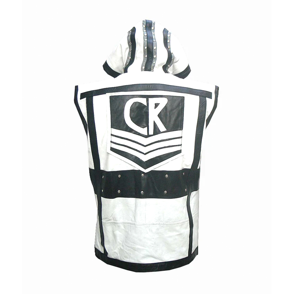 Black & White Leather Vest
