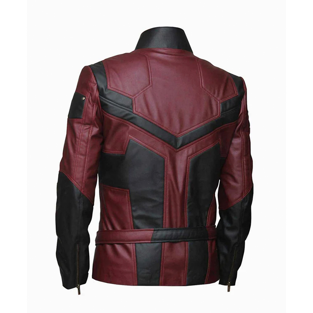 Red & Black Cafe Racer Jacket