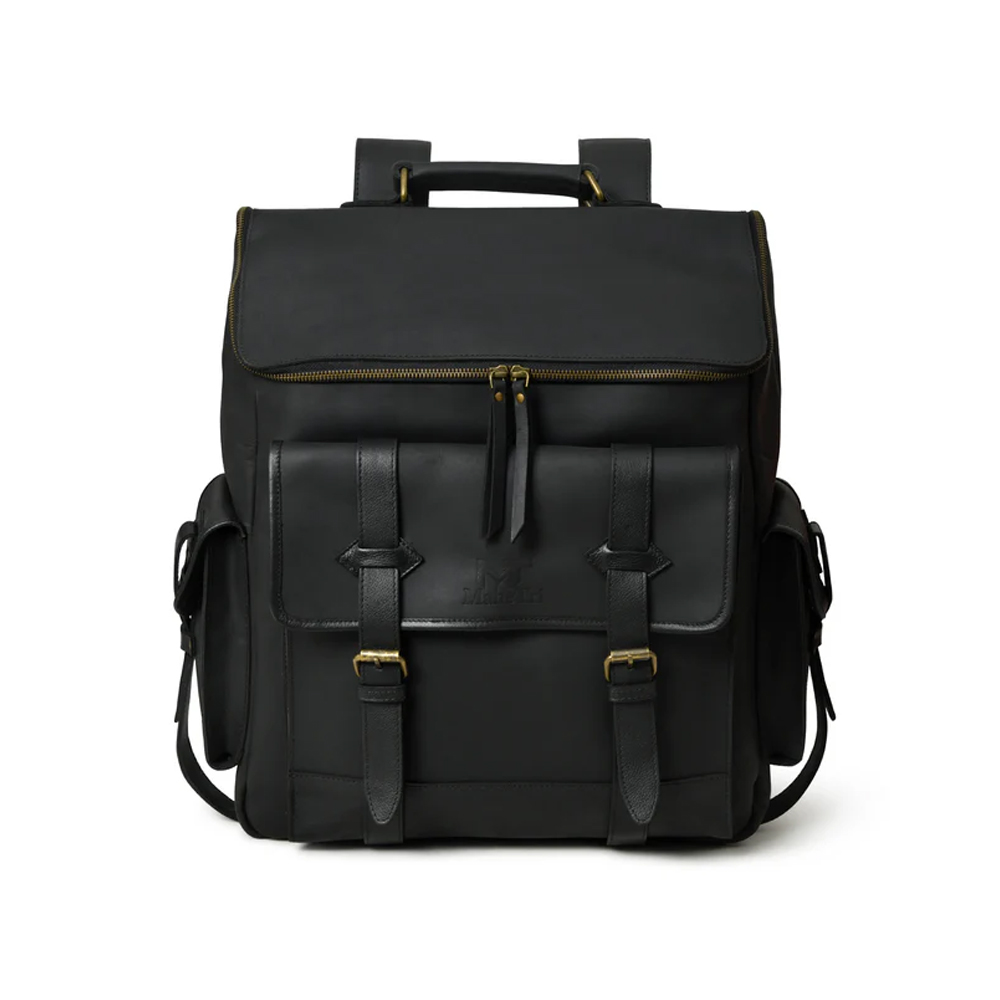 The Preston Black Leather Briefcase