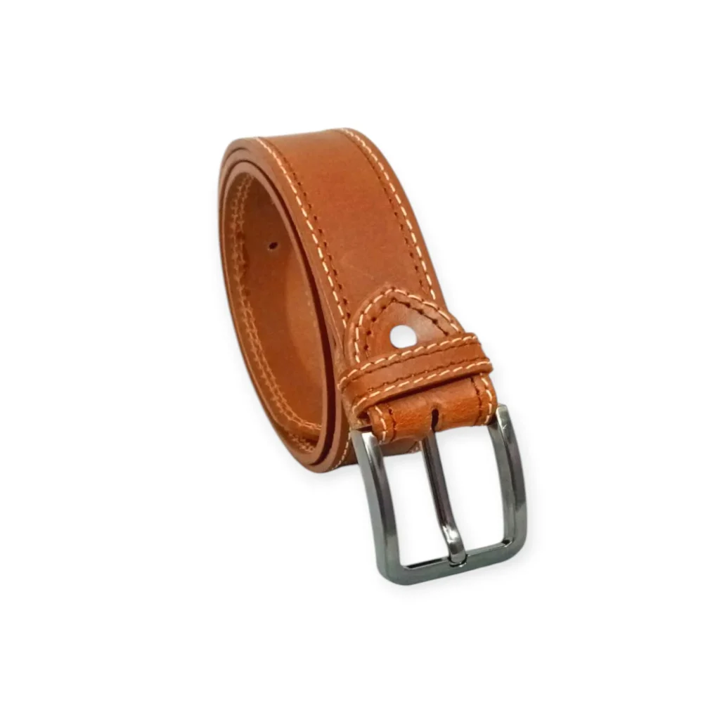Leather Casual Belt – Double Stitched 40mm Wide