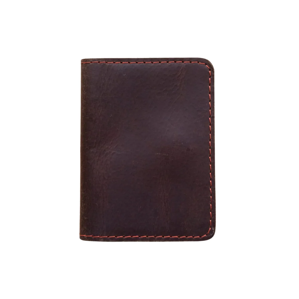 Dark Brown Slim Leather Wallet for Men