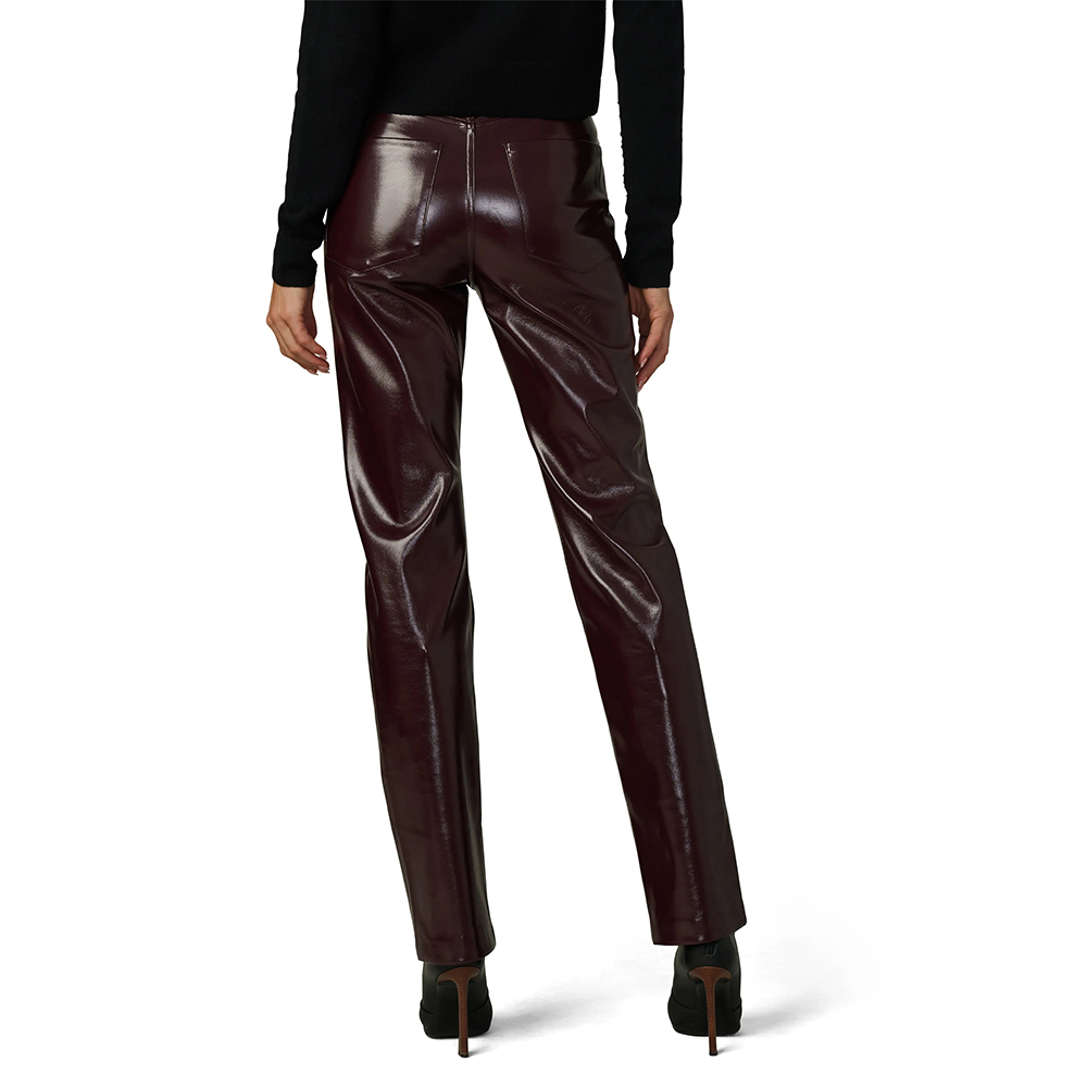 The Patent Coated Real Leather Pants