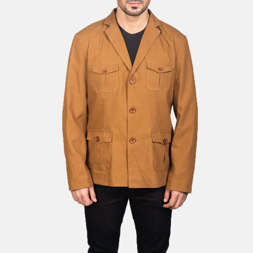 Kajetan Khaki Safari Jacket - Image 3
