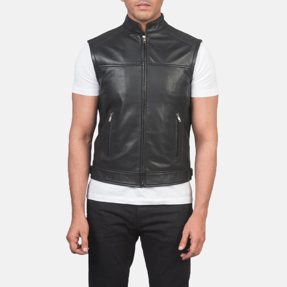 Auden Brown Leather Vest
