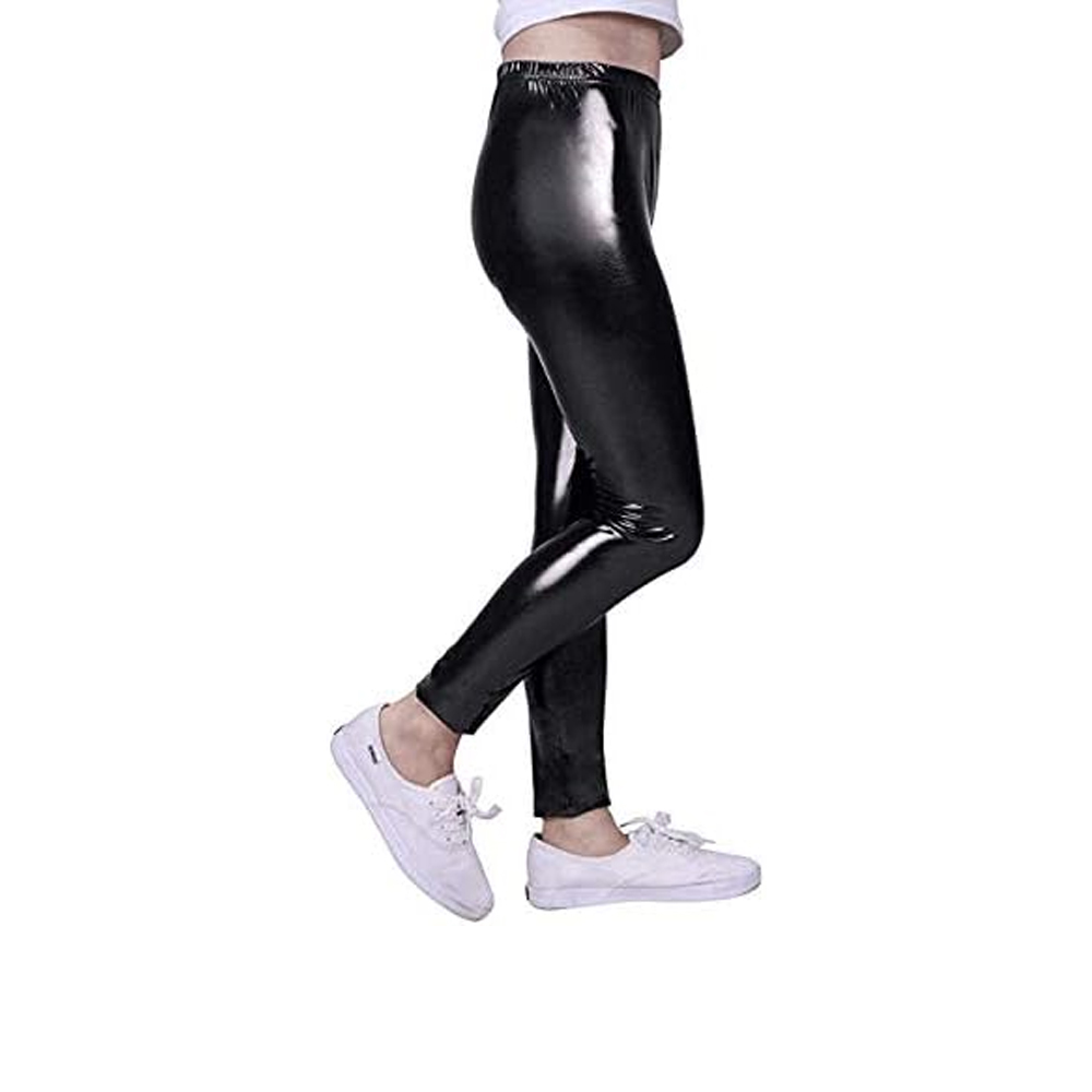 Girls Real Leather Pants Straight