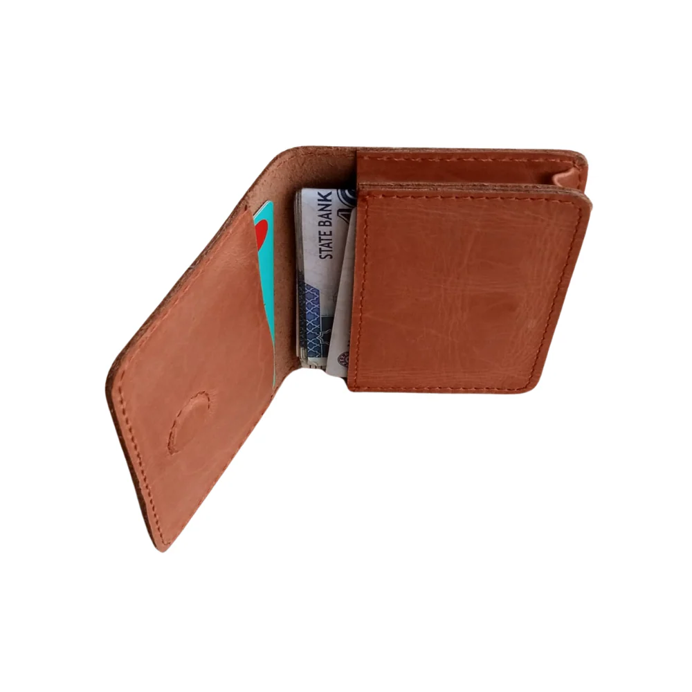 Brown Slim Leather Wallet for Men