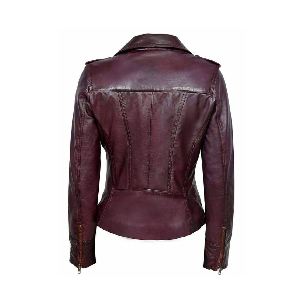 Celebrity Women’s Leather Jacket Biker