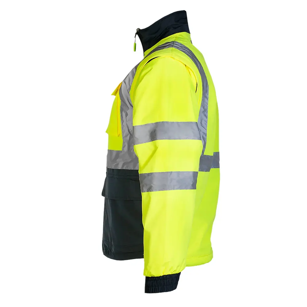 Safety Jacket with Removable Sleeves