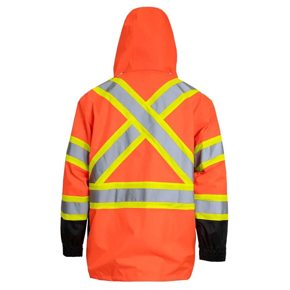 Hi Vis Two Tone Safety Rain Jacket